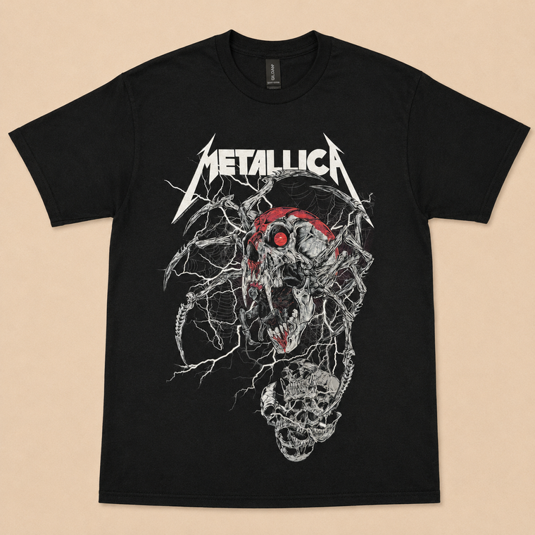 Metallica Unisex T-Shirt: Spider Dead (Black)