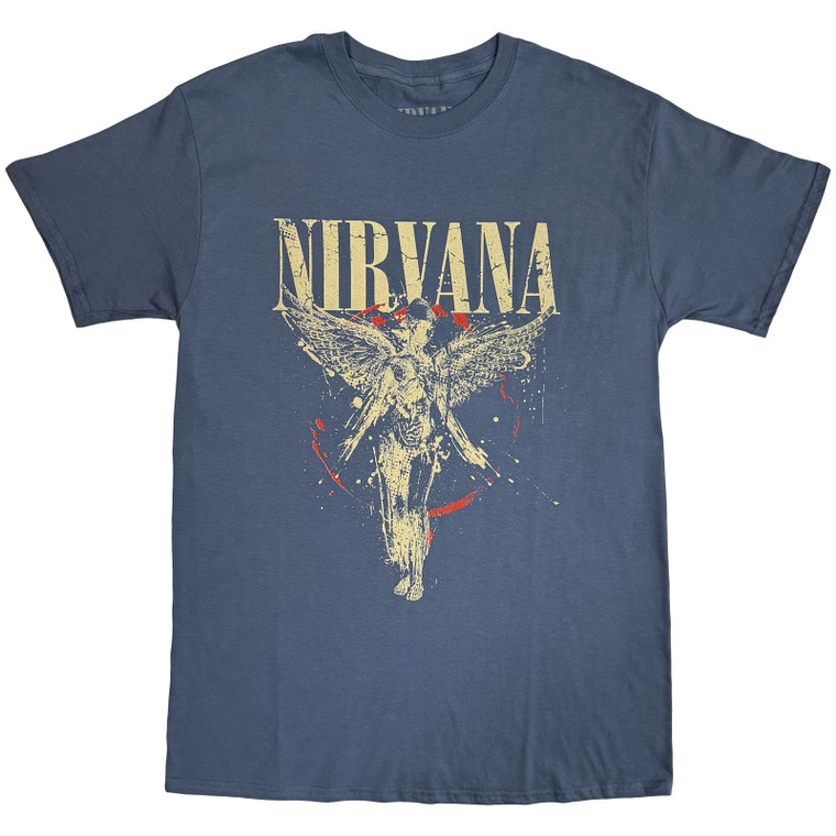 Nirvana Unisex T-Shirt: In Utero (Blue)