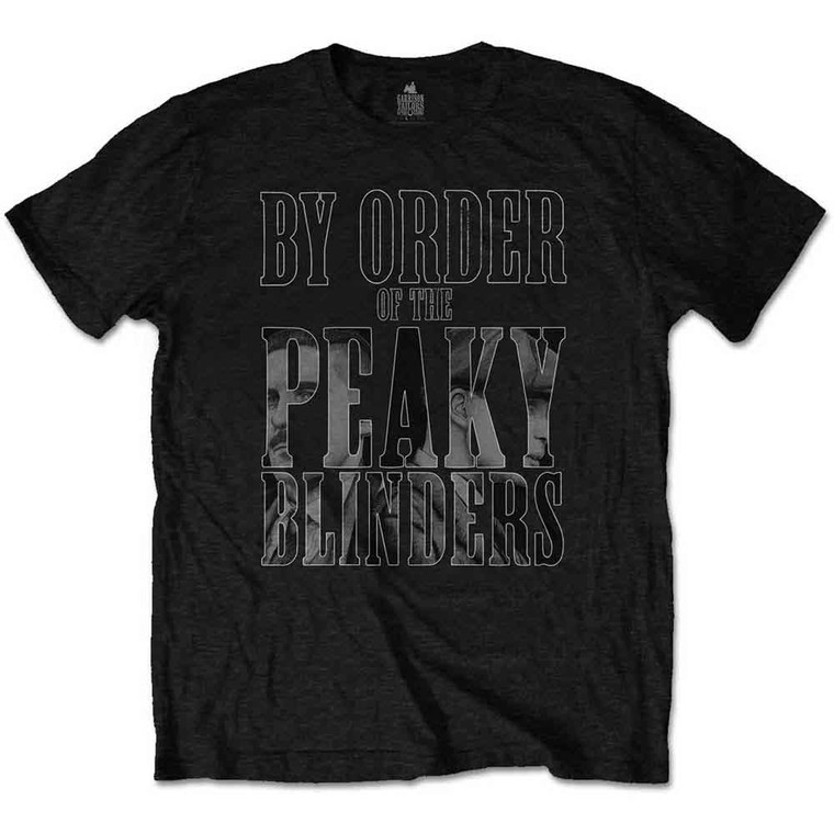Peaky Blinders Unisex T-Shirt: By Order Infill (Black)