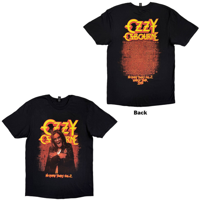 Ozzy Osbourne Unisex T-Shirt: No More Tears Vol. 2. (Black) (Back Print & Collectors Edition)