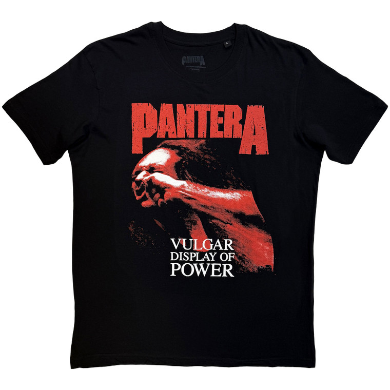 Pantera Unisex T-Shirt: Red Vulgar (Black)