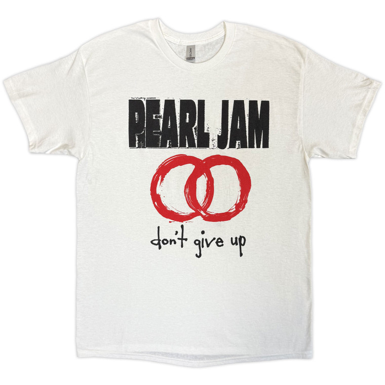 Pearl Jam Unisex T-Shirt: Don't Give Up (White)