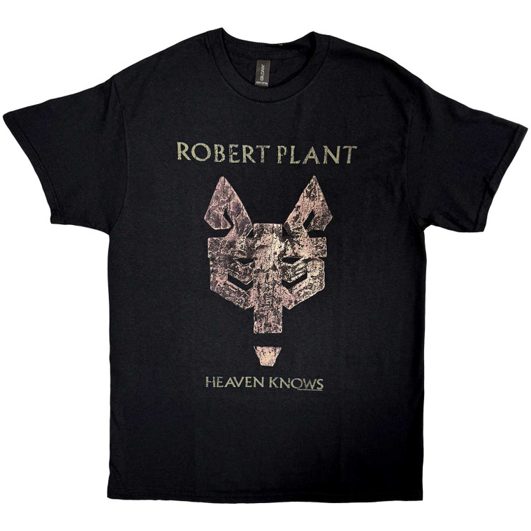 Robert Plant Unisex T-Shirt: Heaven Knows (Black)
