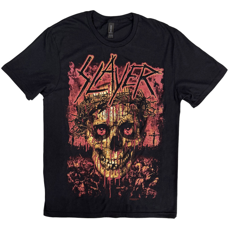 Slayer Unisex T-Shirt: Crowned Skull (Black)