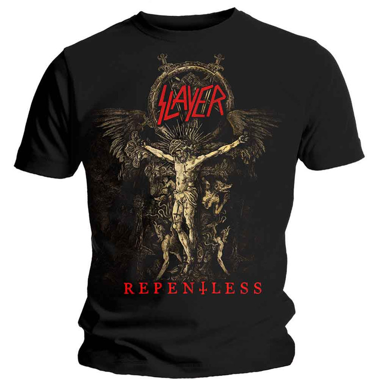 Slayer Unisex T-Shirt: Cruciform Skeletal (Black)