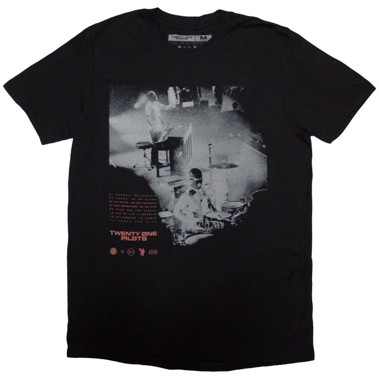 Twenty One Pilots Unisex T-Shirt: Masked (Black)