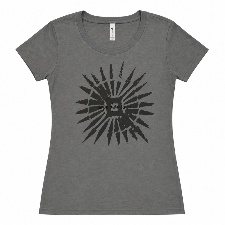 U2 Ladies T-Shirt: Songs of Innocence Disc Art (Grey) (Ex-Tour)