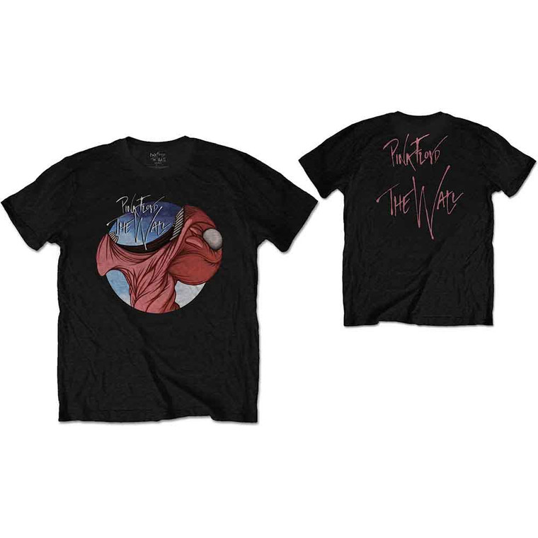 Pink Floyd Unisex T-Shirt: The Wall Swallow (Black) (Back Print)