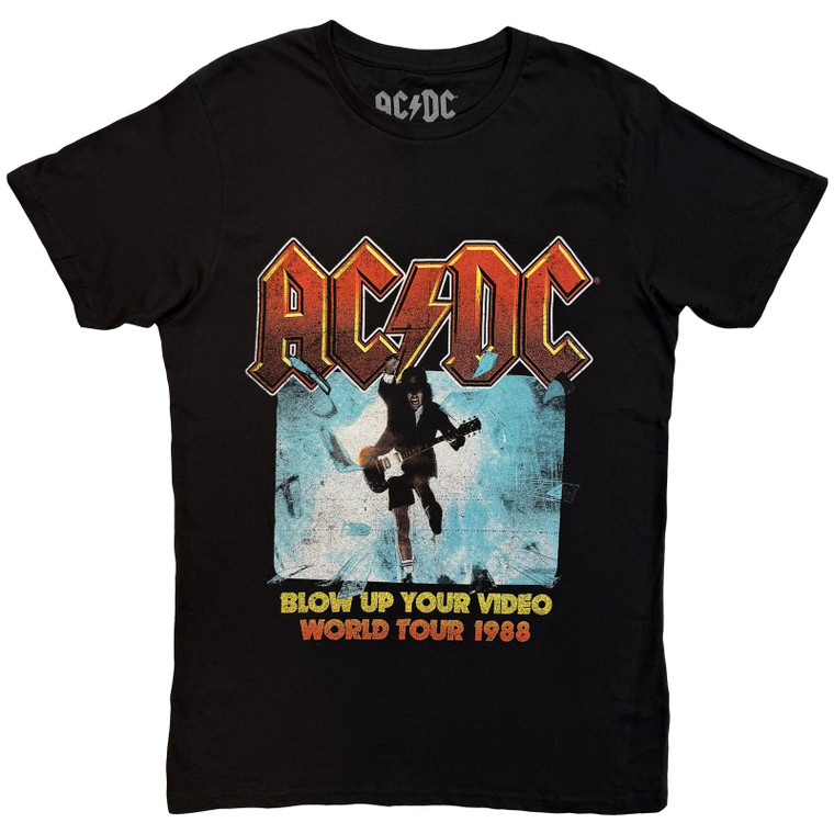 AC/DC Unisex T-Shirt: Blow Up Your Video (Black)