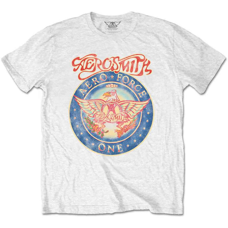 Aerosmith Unisex T-Shirt: Aero Force (White)