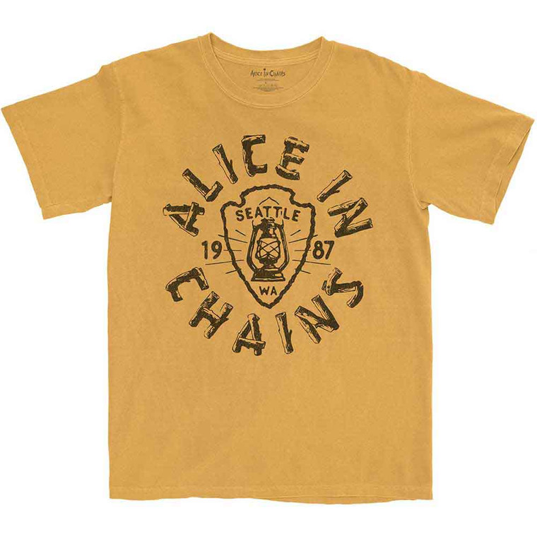 Alice In Chains Unisex T-Shirt: Lantern (Yellow)