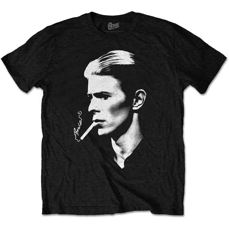 David Bowie Unisex T-Shirt: Smoke (Black)