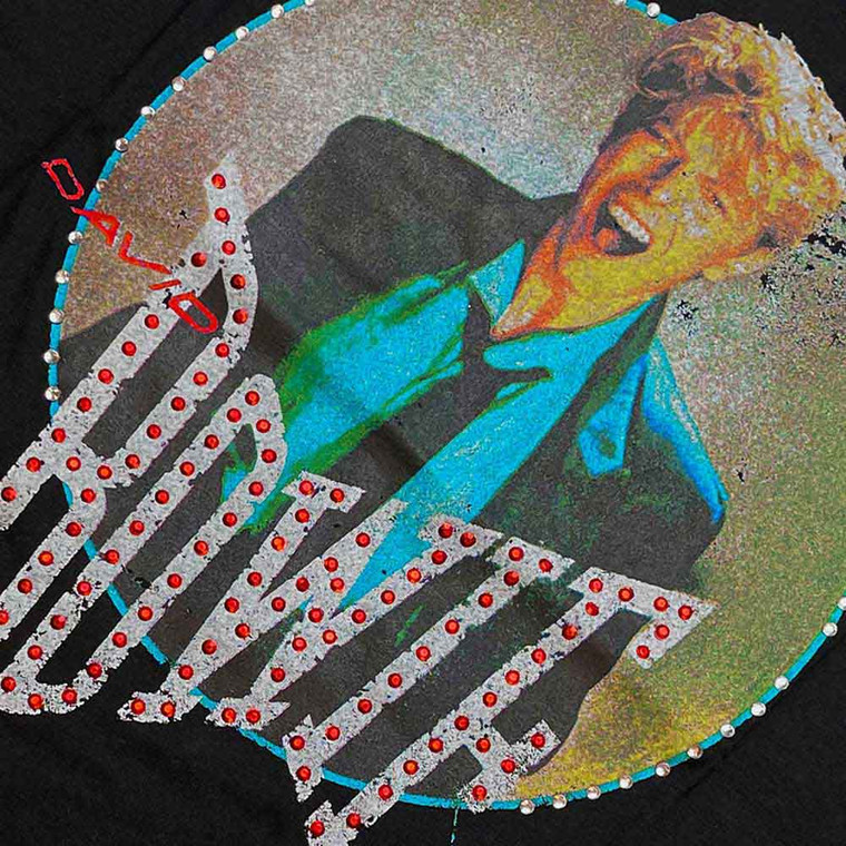 David Bowie Unisex T-Shirt: Vintage '83 (Black) (Embellished)