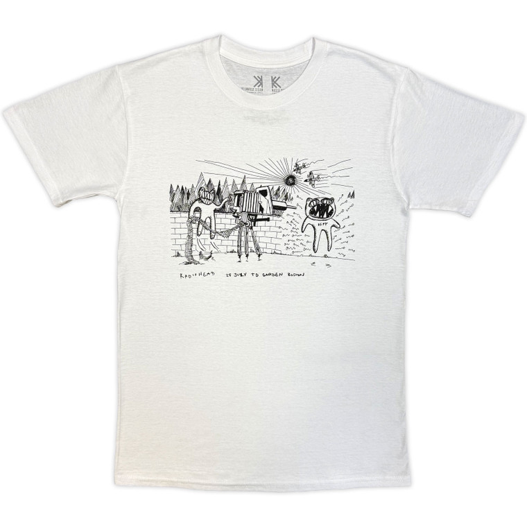 Radiohead Unisex Organic T-Shirt: Despot (White)