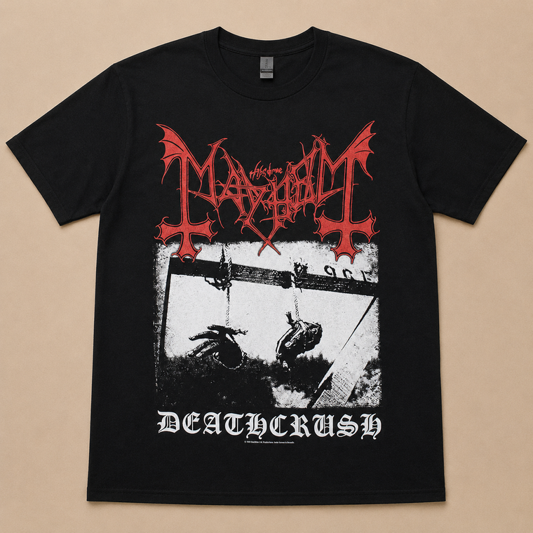 Mayhem Unisex T-Shirt: Deathcrush (Black)