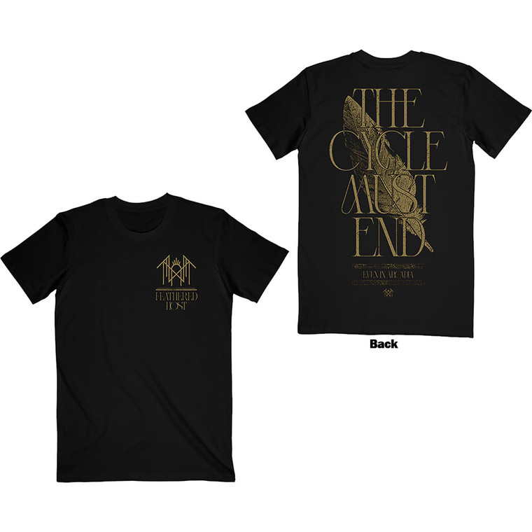 Sleep Token Unisex T-Shirt: The Cycle Must End (Black) (Back Print)