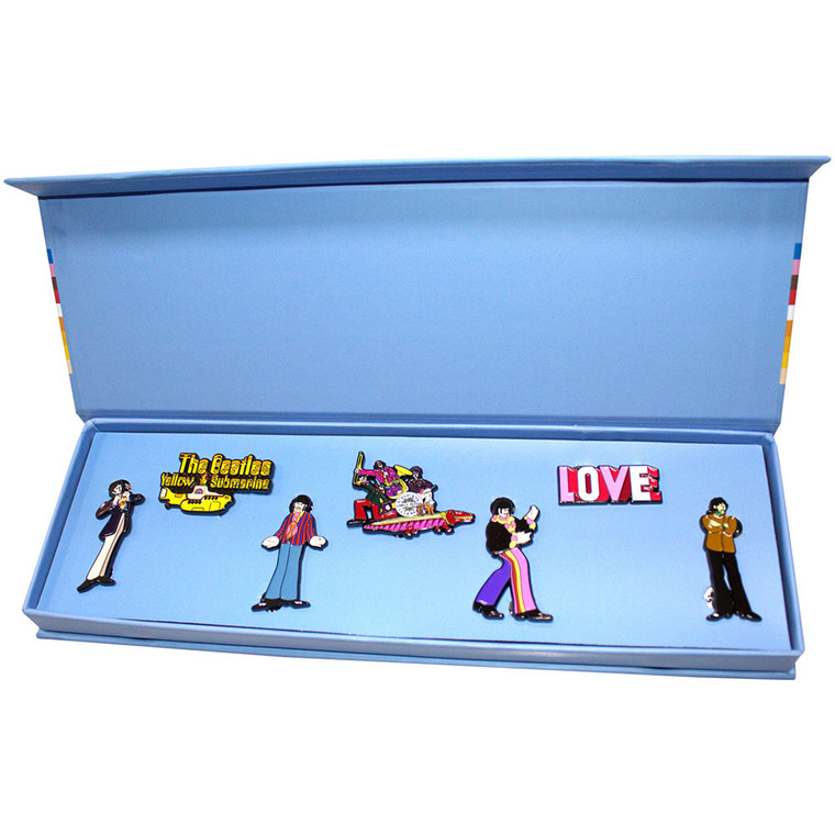 The Beatles Pin Badge Set: Yellow Submarine Band Mini