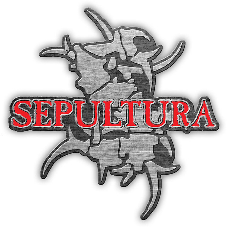 Sepultura Pin Badge: Logo & Tribal S