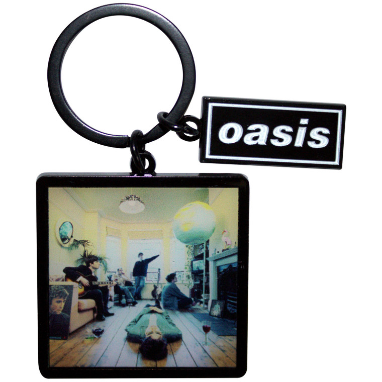 Oasis Keychain: Definitely Maybe Album Decca Logo Charm (Ex-Tour)