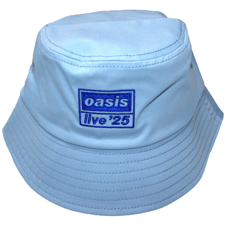 Oasis Unisex Bucket Hat: Live '25 Logo (Blue) (Ex-Tour)