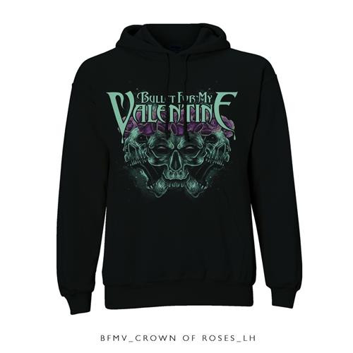 Bullet For My Valentine Unisex Pullover Hoodie: Crown of Roses (Black)