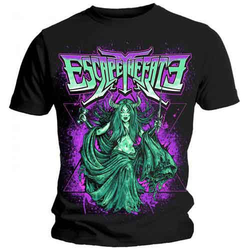 Escape The Fate Unisex T-Shirt: Priestess (Black)