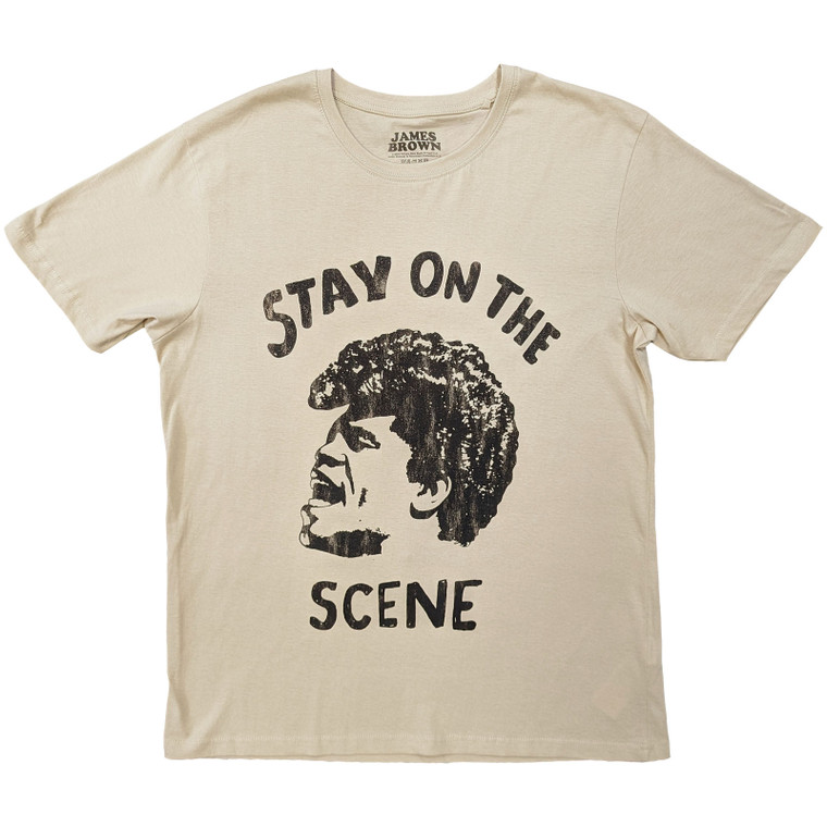 James Brown Unisex T-Shirt: Stay On The Scene (Sand)