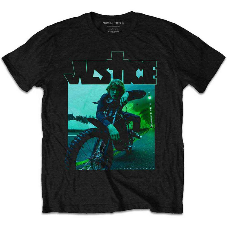 Justin Bieber Unisex T-Shirt: Dirt Bike (Black)