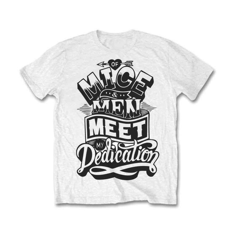 Of Mice & Men Unisex T-Shirt: Dedication (White)