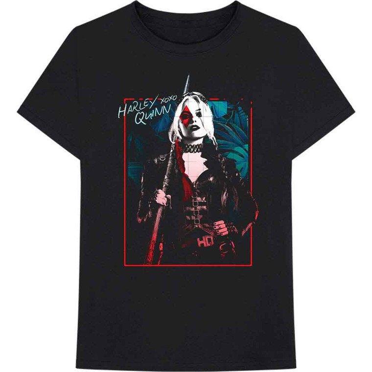 DC Comics Unisex T-Shirt: The Suicide Squad Harley XOXO (Black)