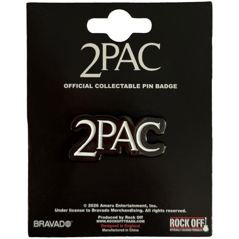 Tupac Pin Badge: Classic Logo