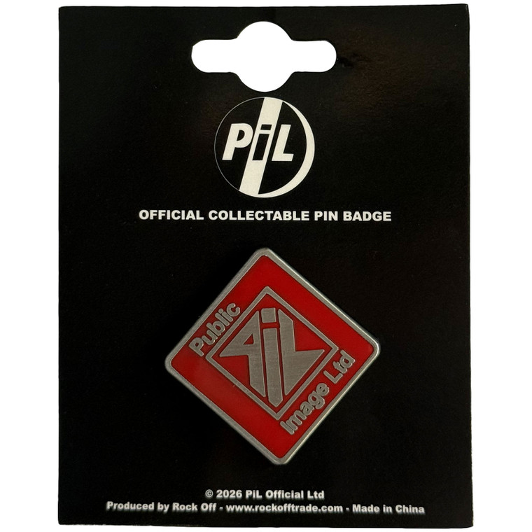 PIL (Public Image Ltd) Pin Badge: New Logo Red