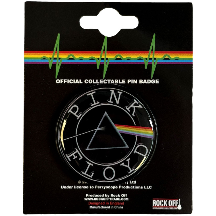 Pink Floyd Pin Badge: Circle Logo