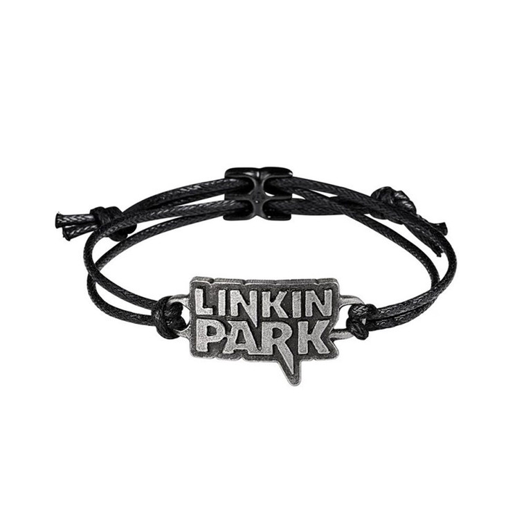 Linkin Park Corded Wrist Strap: Lettering Logo Linkin Park Corded Wrist Strap: Lettering Logo