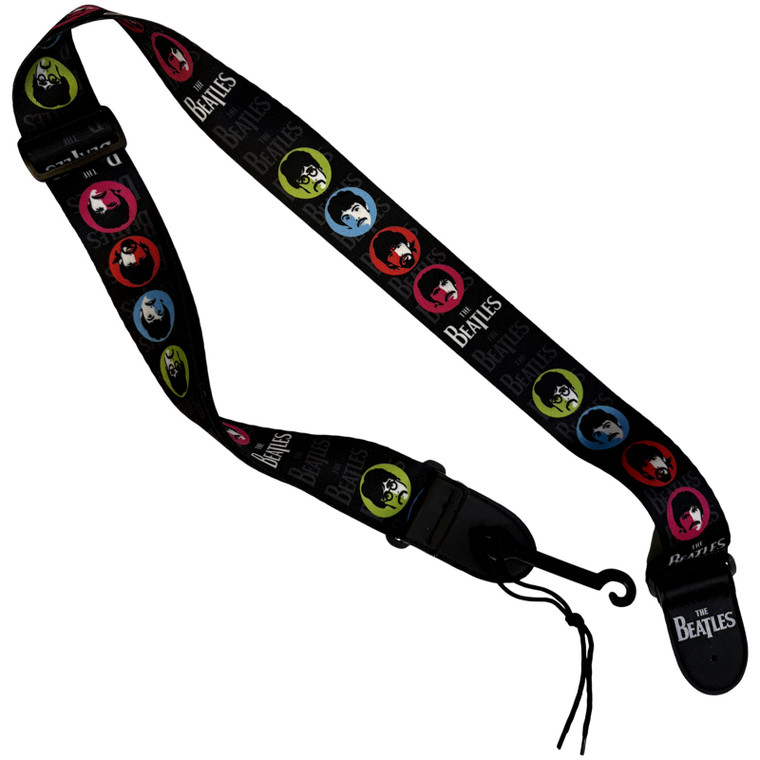 The Beatles Guitar Strap (Poly): Sgt Pepper Faces