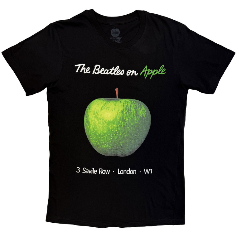 The Beatles Unisex T-Shirt: On Apple (Black)