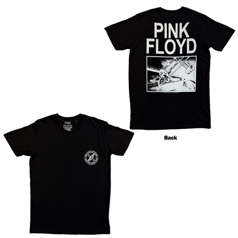 Pink Floyd Unisex T-Shirt: Bike Gear (Black) (Back Print)