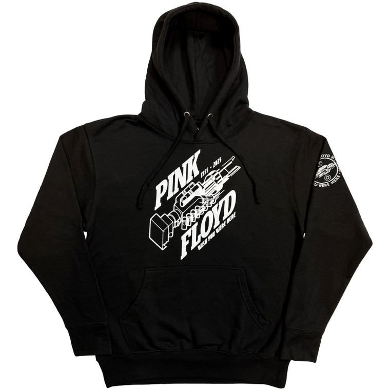 Pink Floyd Unisex Pullover Hoodie: Robot Hands Wish You Were Here 50 (Black)