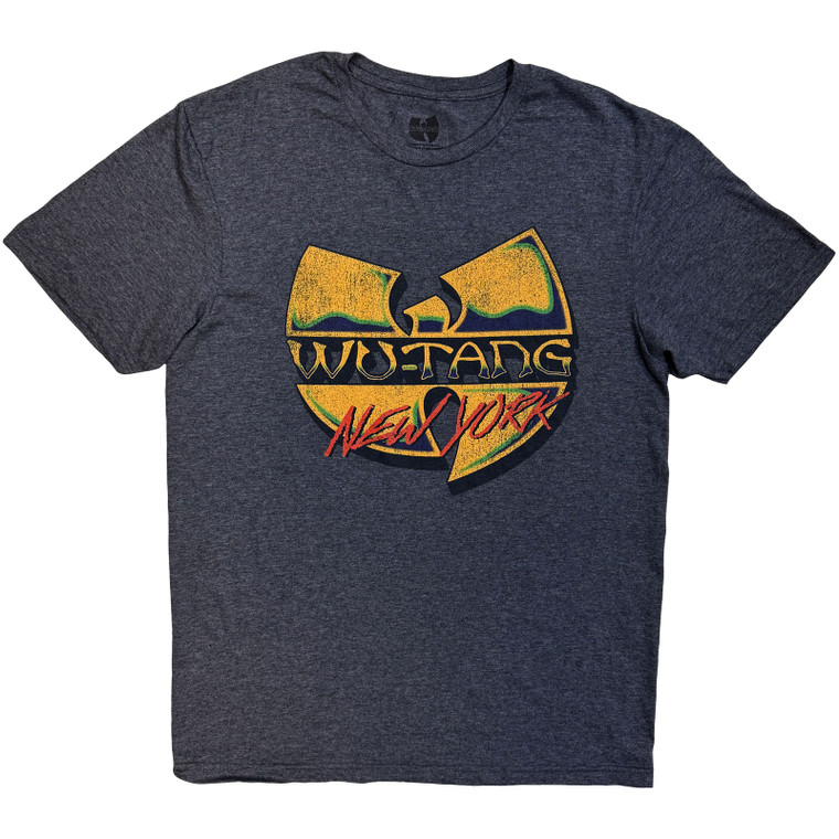 Wu-Tang Clan Unisex T-Shirt: New York V2 (Denim Blue)