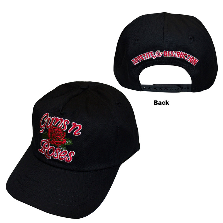 Guns N' Roses Unisex Baseball Cap: AFD Rose (Black)