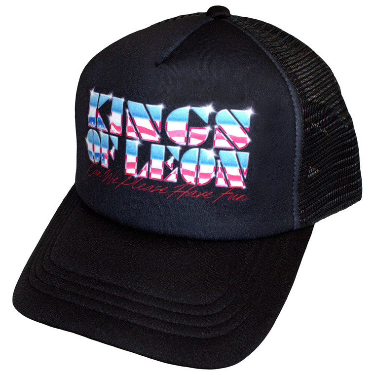 Kings of Leon Unisex Mesh Back Cap: Can We Please Have Fun (Black)