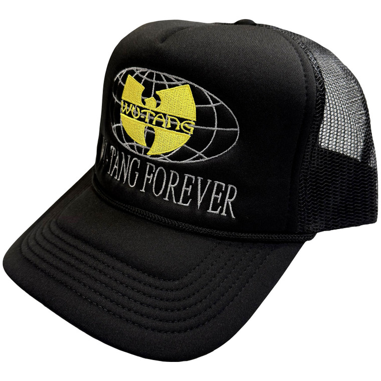 Wu-Tang Clan Unisex Mesh Back Cap: Forever Worldwide (Black)