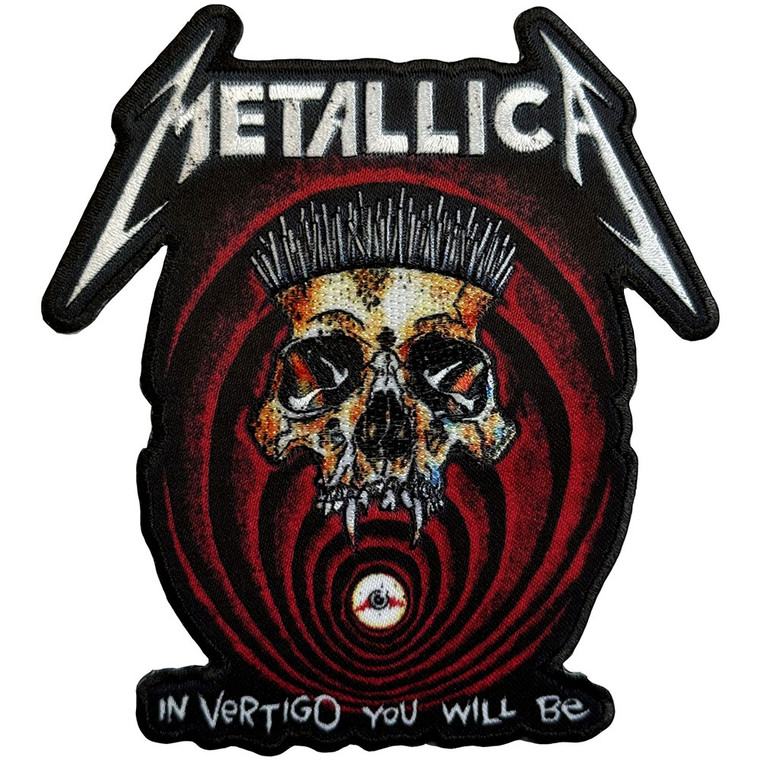 Metallica Woven Patch: In Vertigo Detail