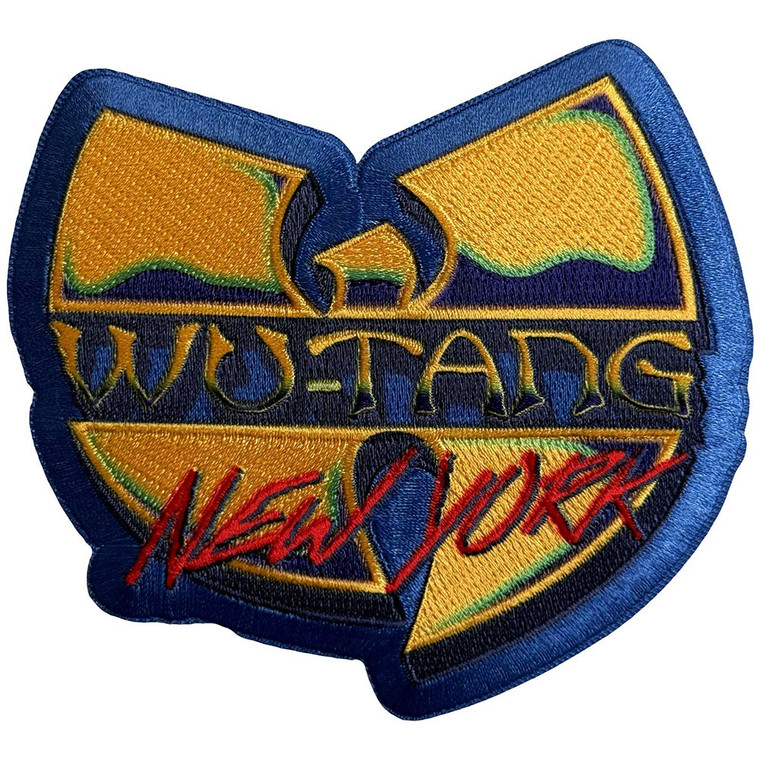 Wu-Tang Clan Woven Patch: New York Logo Blue
