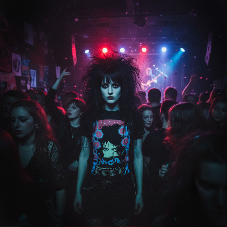 The Cure Unisex Carbon T-Shirt: North American Tour '23 Poster (Black)