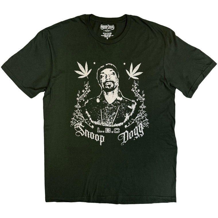 Snoop Dogg Unisex T-Shirt: L.B.C. (Green)