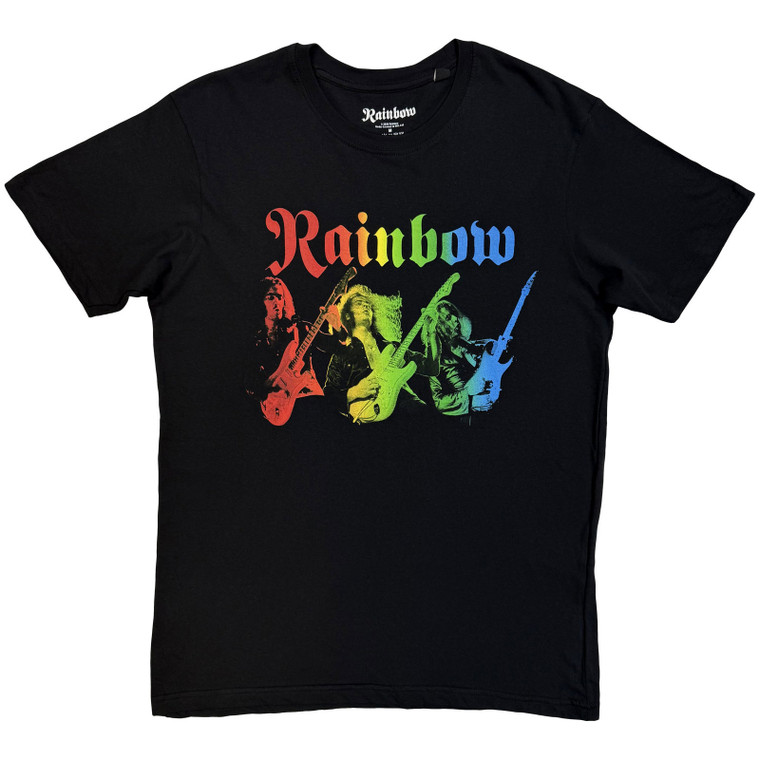 Rainbow Unisex T-Shirt: Three Richies (Black)