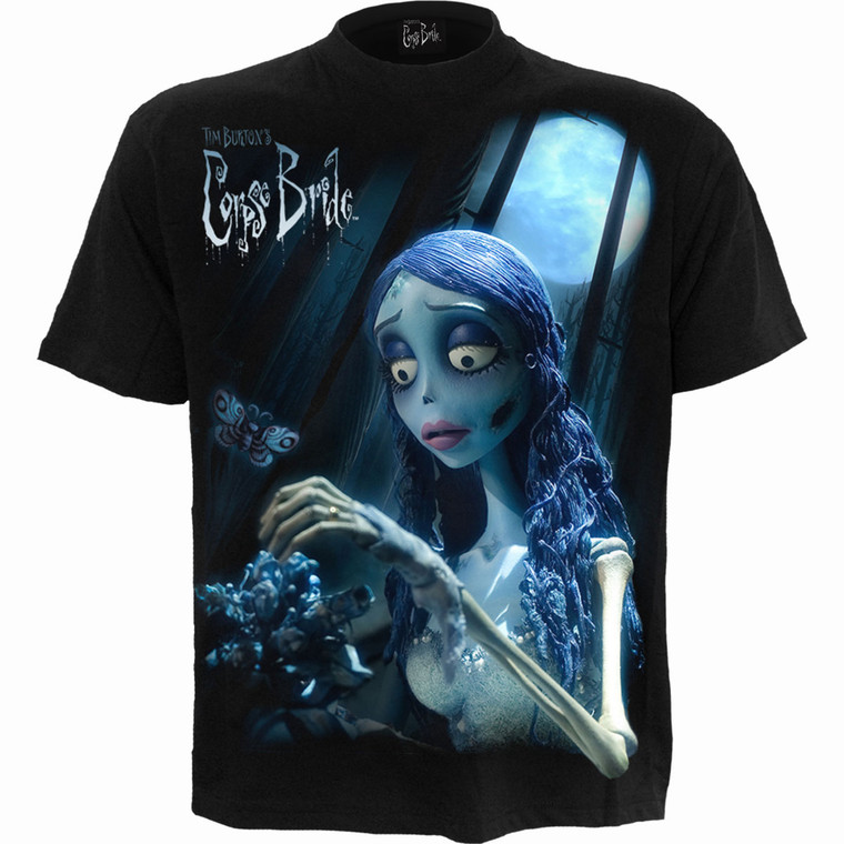 Corpse Bride Unisex T-Shirt: Glow In The Dark (Black)