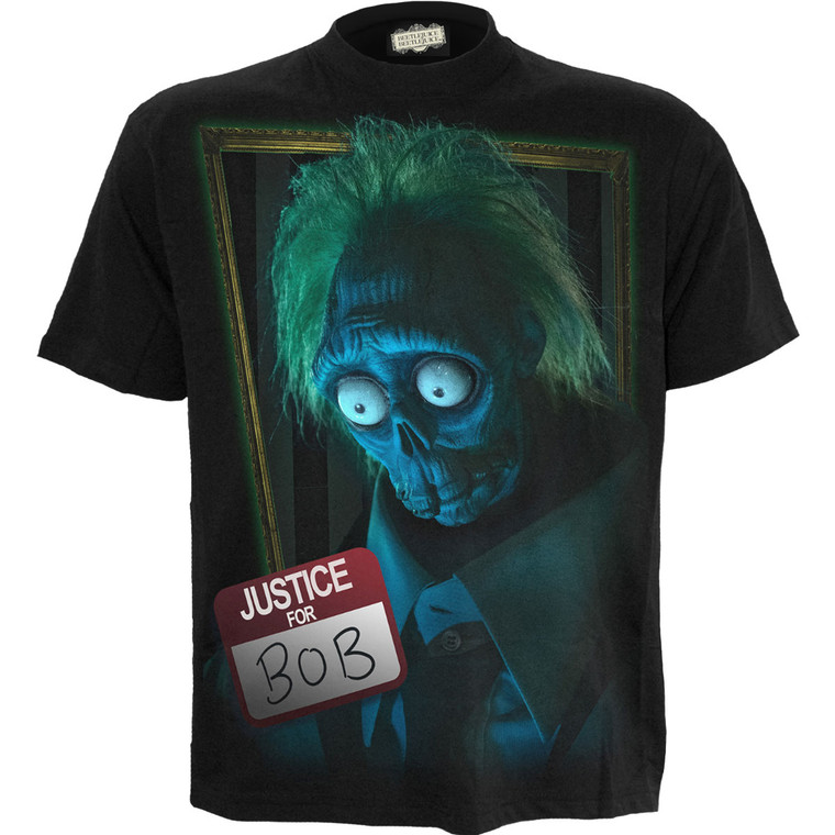 Beetlejuice 2 Unisex T-Shirt: Justice For Bob (Black)