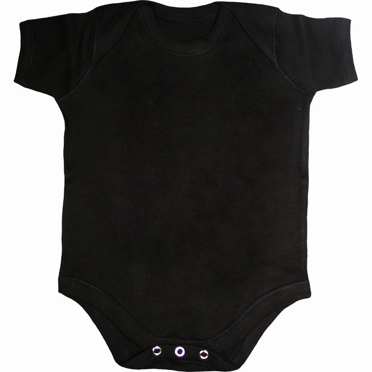Spiral Kids Baby Grow: Plain (Black)